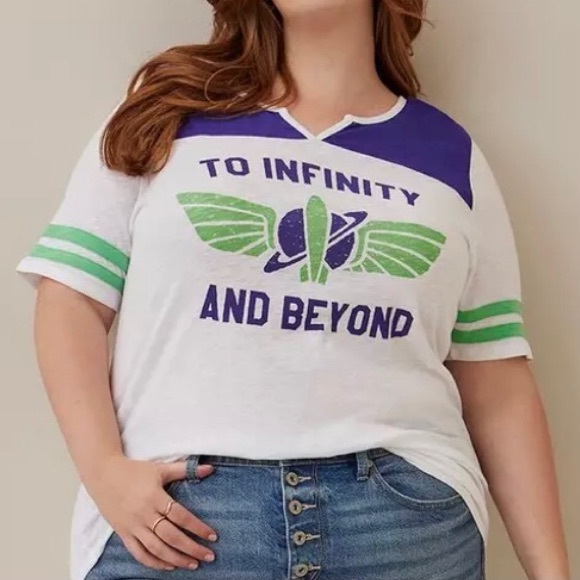 Disney Pixar Toy Story Football Top - Cotton Buzz Infinity White - Picture 1 of 11